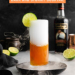 dry ice dark and stormy docktail