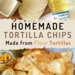 homemade tortilla chips with salsa