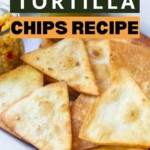 homemade tortilla chips with salsa