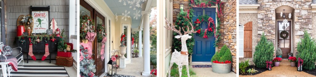 Tour These 8 Beautiful Christmas Decorated Front Porches
