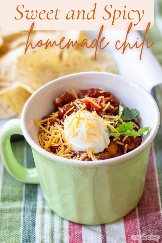 tortilla chips with a bowl of homemade chili