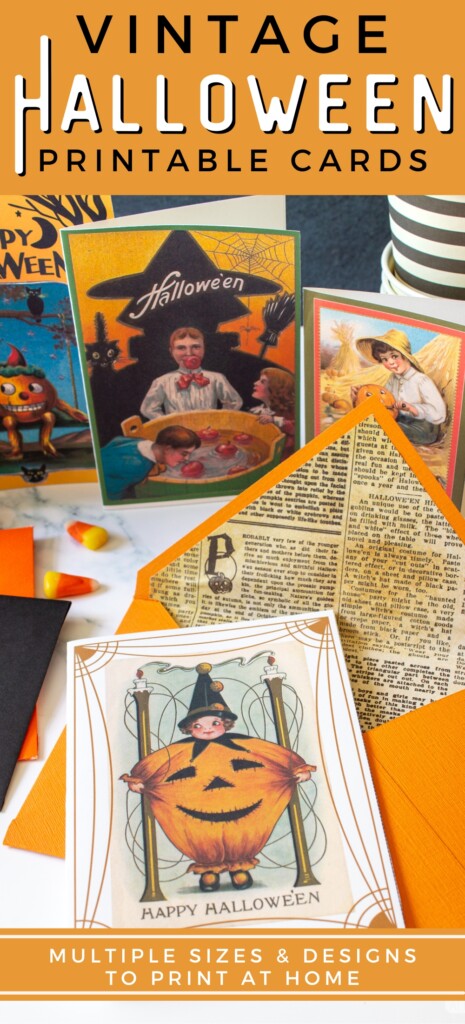 vintage Halloween cards and envelopes