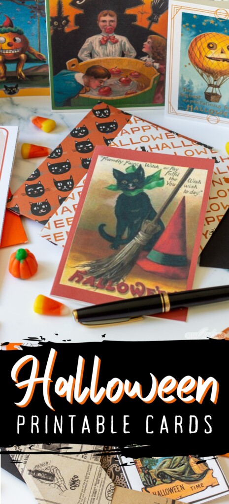 vintage Halloween cards and envelopes