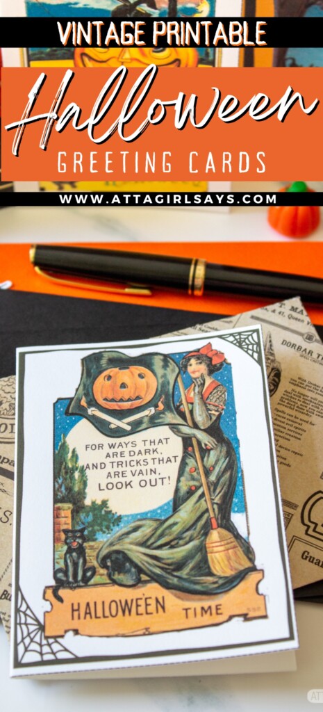 vintage Halloween cards and envelopes
